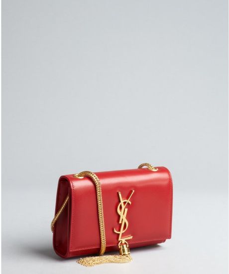 ysl red handbag  