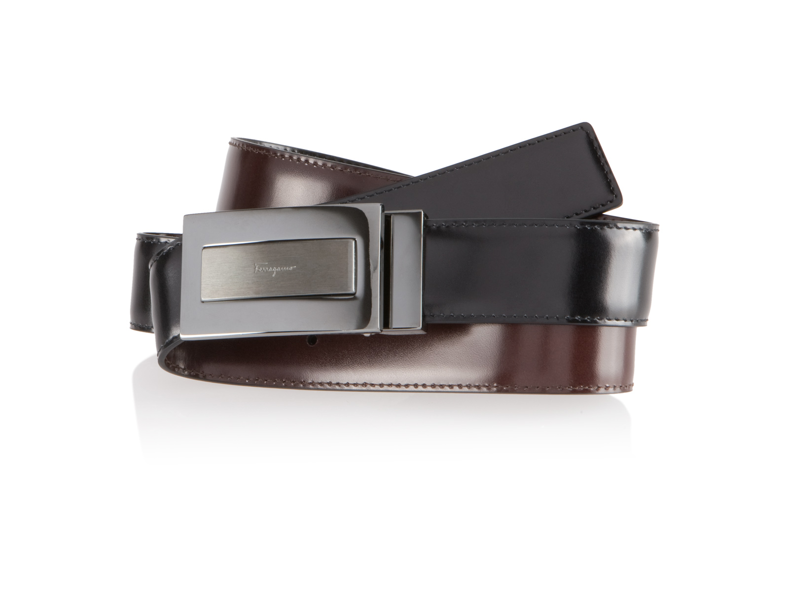 ferragamo mens belt brown
