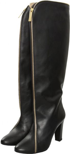 Jean Paul Gaultier Iphigenie Knee High Heeled Boots Black in Black | Lyst