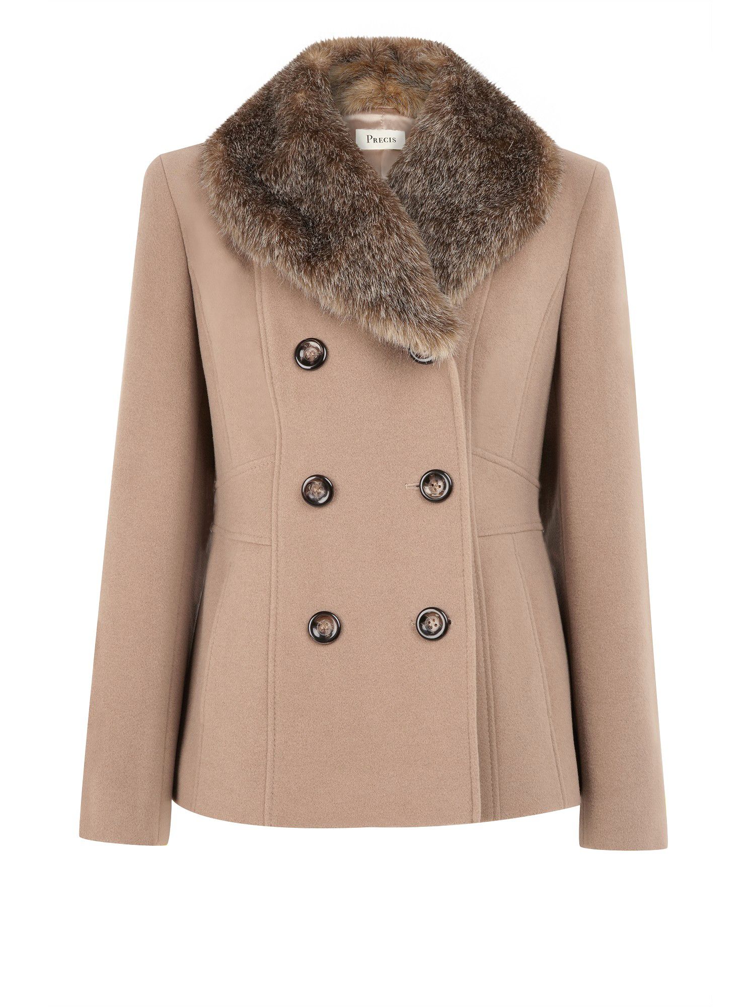 camel peacoat petite