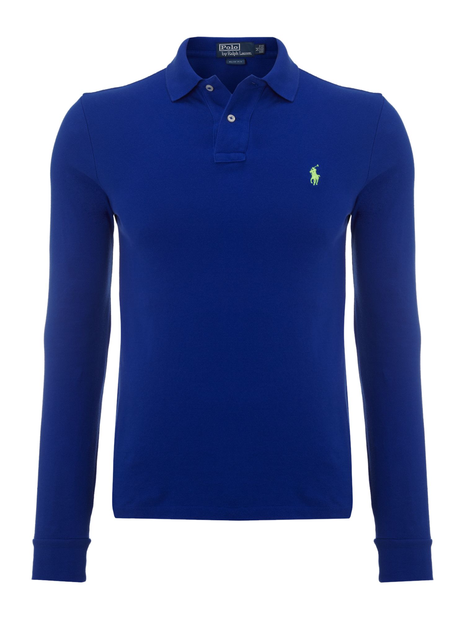 Polo Ralph Lauren Long Sleeved Classic Slim Fitted Polo Shirt In Blue For Men Royal Blue Lyst 5423