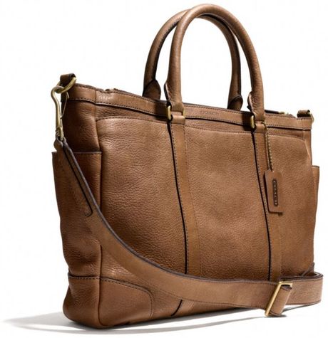 coach leather bag men