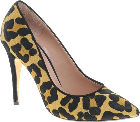 Dune Attar Leopard Print Pointed Court Shoes in Animal (Leopard ...