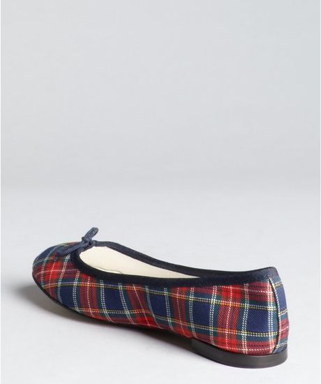 tartan bow flats