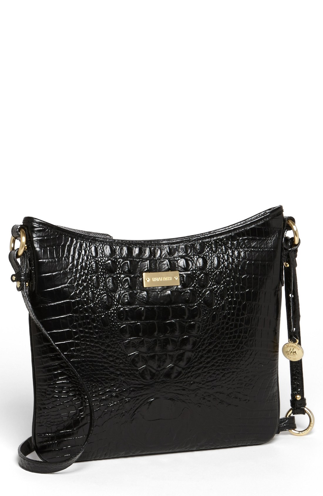 Brahmin Melbourne Julie Crossbody Bag in Black | Lyst