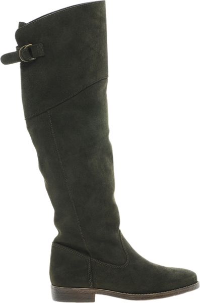 asos knee high suede boots