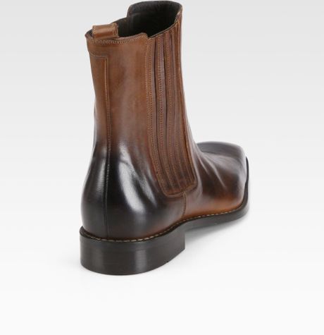 aldridge burnished leather ankle boot