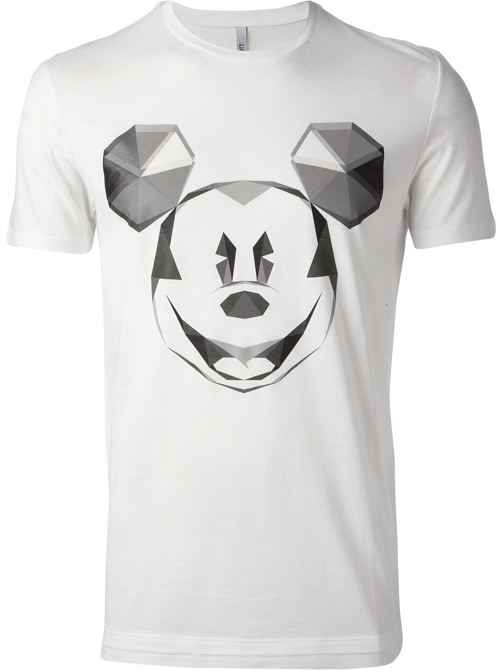 Neil Barrett Mickey Mouse Print Tshirt In White For Lyst neil barrett mickey mouse print tshirt in white for lyst