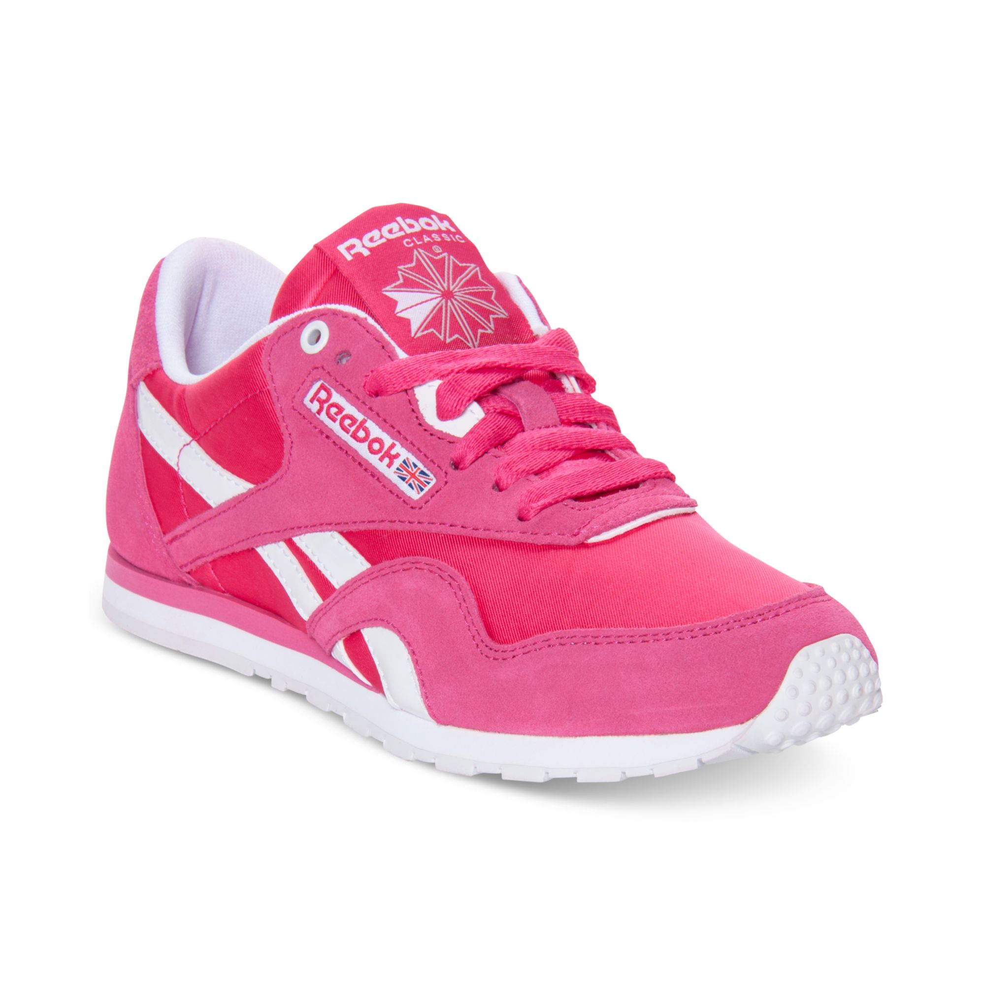 mens pink reebok classics