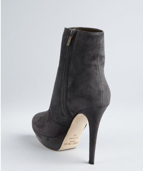 jimmy choo grey suede boots