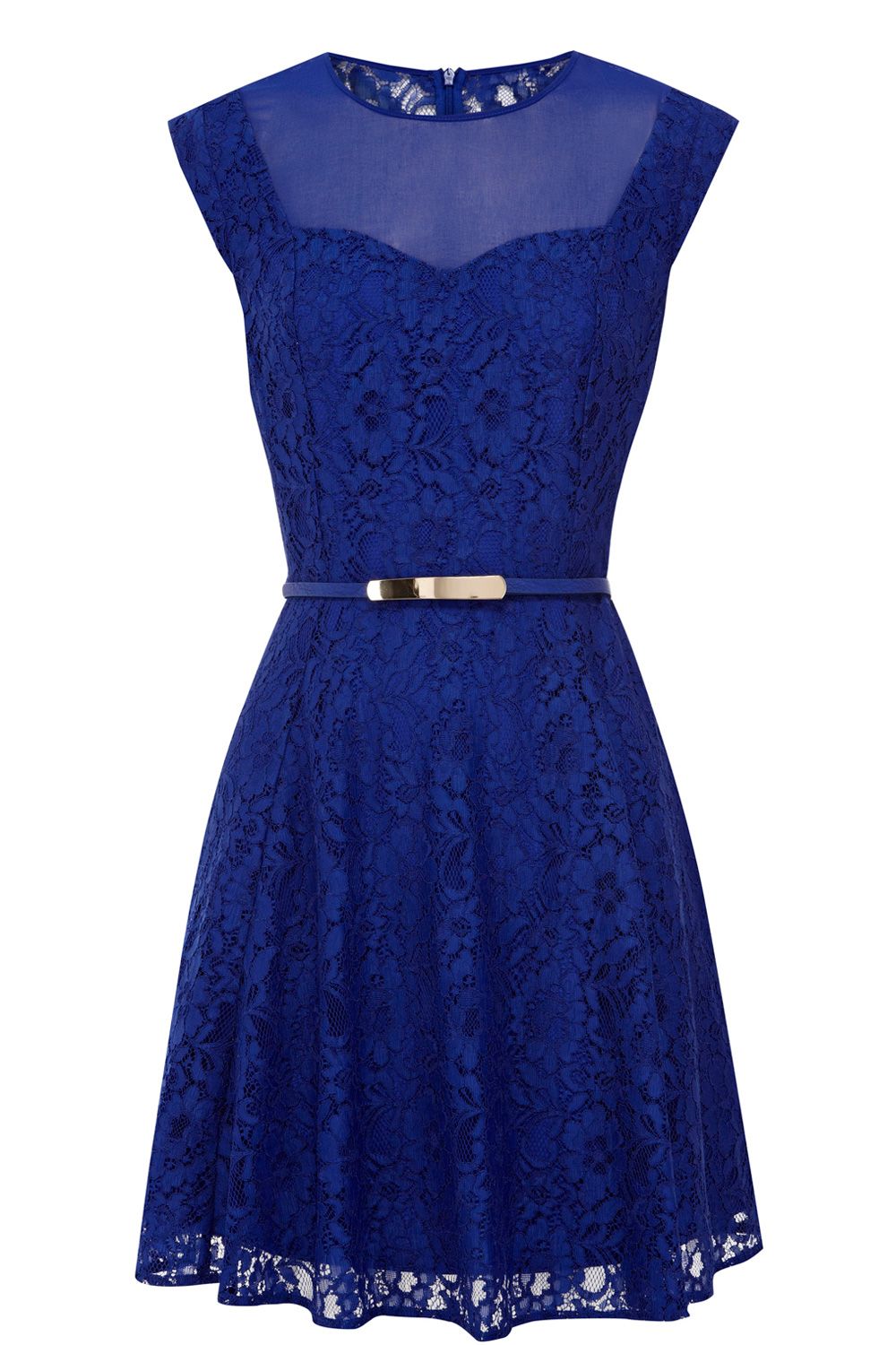 oasis blue loganberry rose pussybow dress