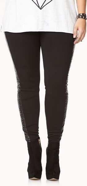 Forever 21 Bold Faux Leather Pants in Black | Lyst
