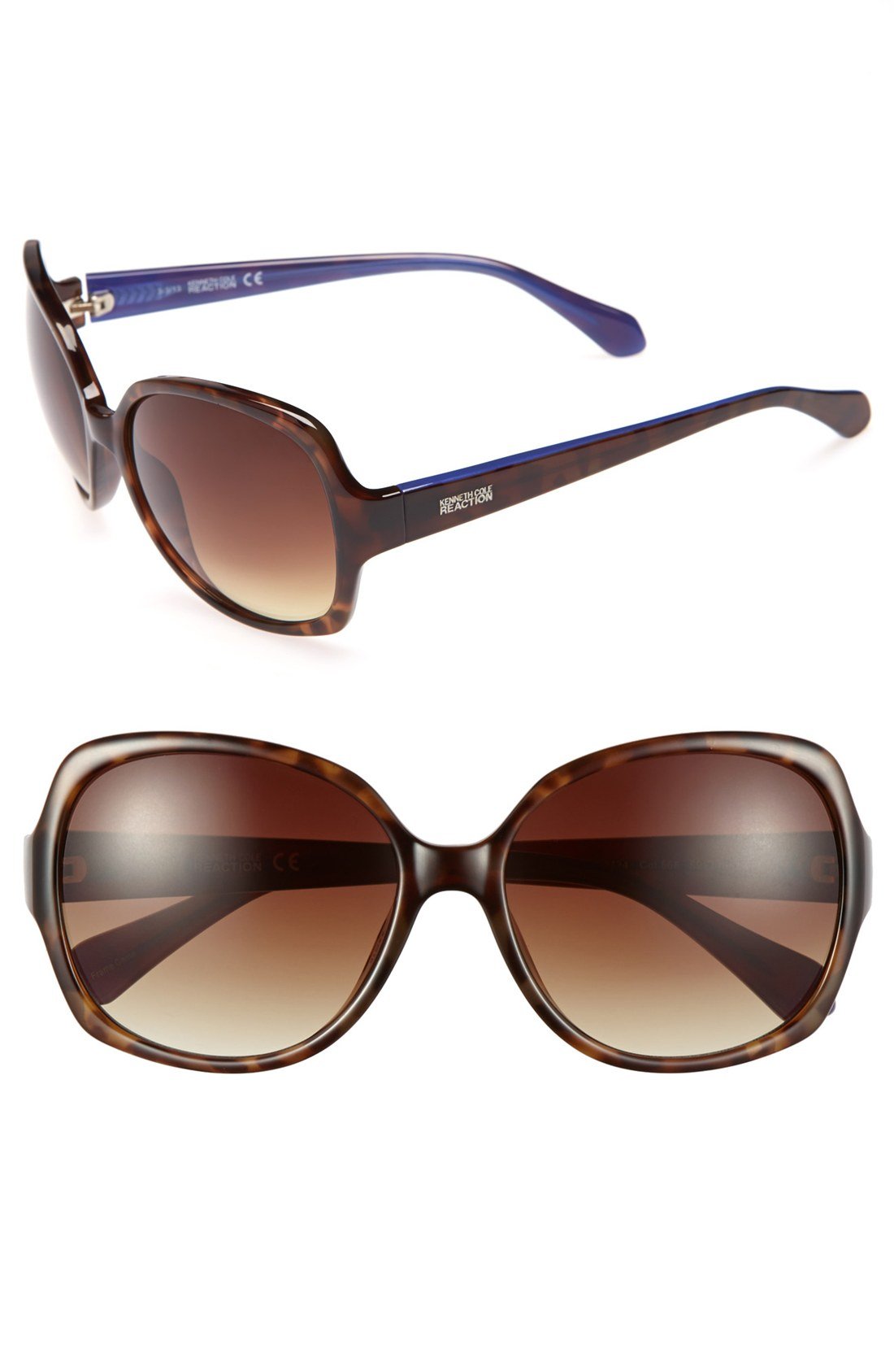 Kenneth Cole Reaction 59mm Sunglasses In Brown Tortoise Lyst