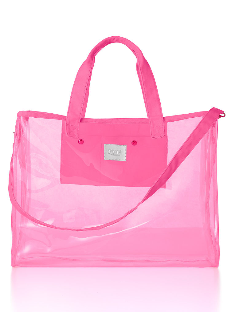 neon pink tote