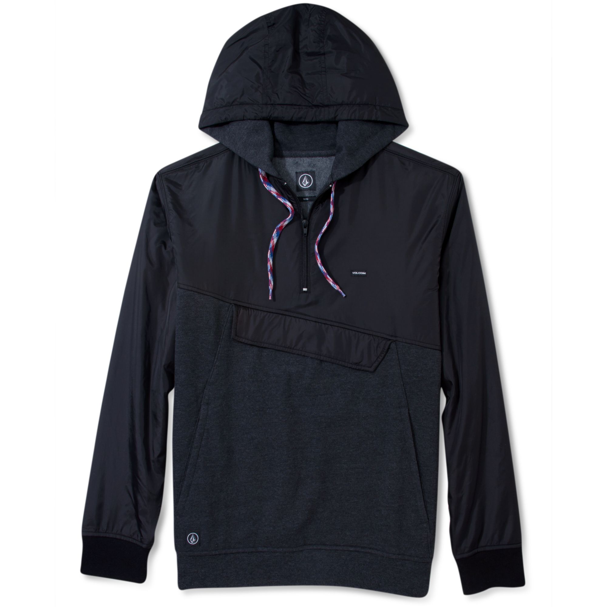 black volcom hoodie
