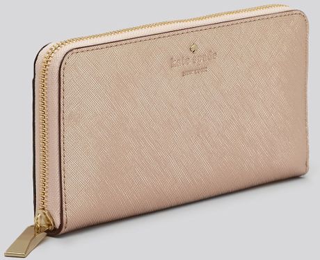 Kate Spade Wallet in Pink (Rose Gold) | Lyst