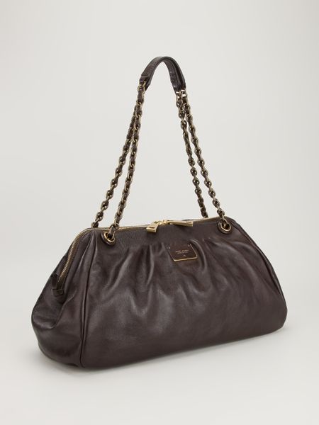 Marc Jacobs Chain Strap Shoulder Bag in Brown | Lyst