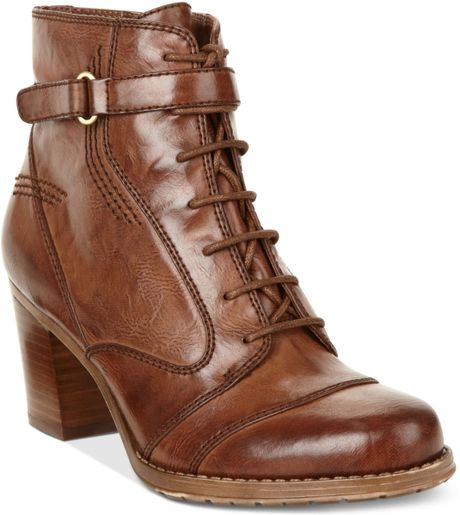 Naturalizer Natuaralizer Boots Davina Ankle Booties in Brown (Acorn ...