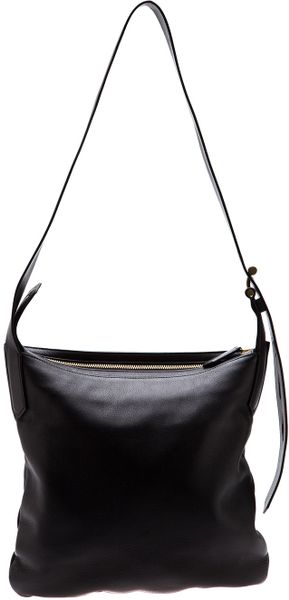 Reed Krakoff Thick Strap Cross Body Bag in Black | Lyst