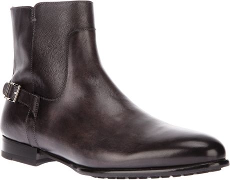 grey ankle boots mens
