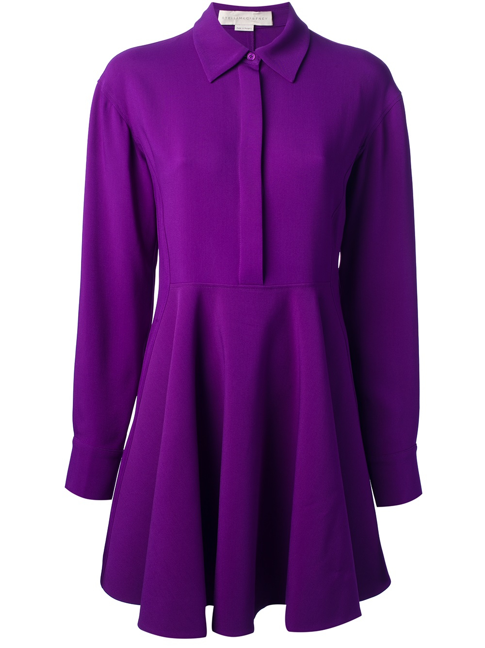 long purple shirt dress