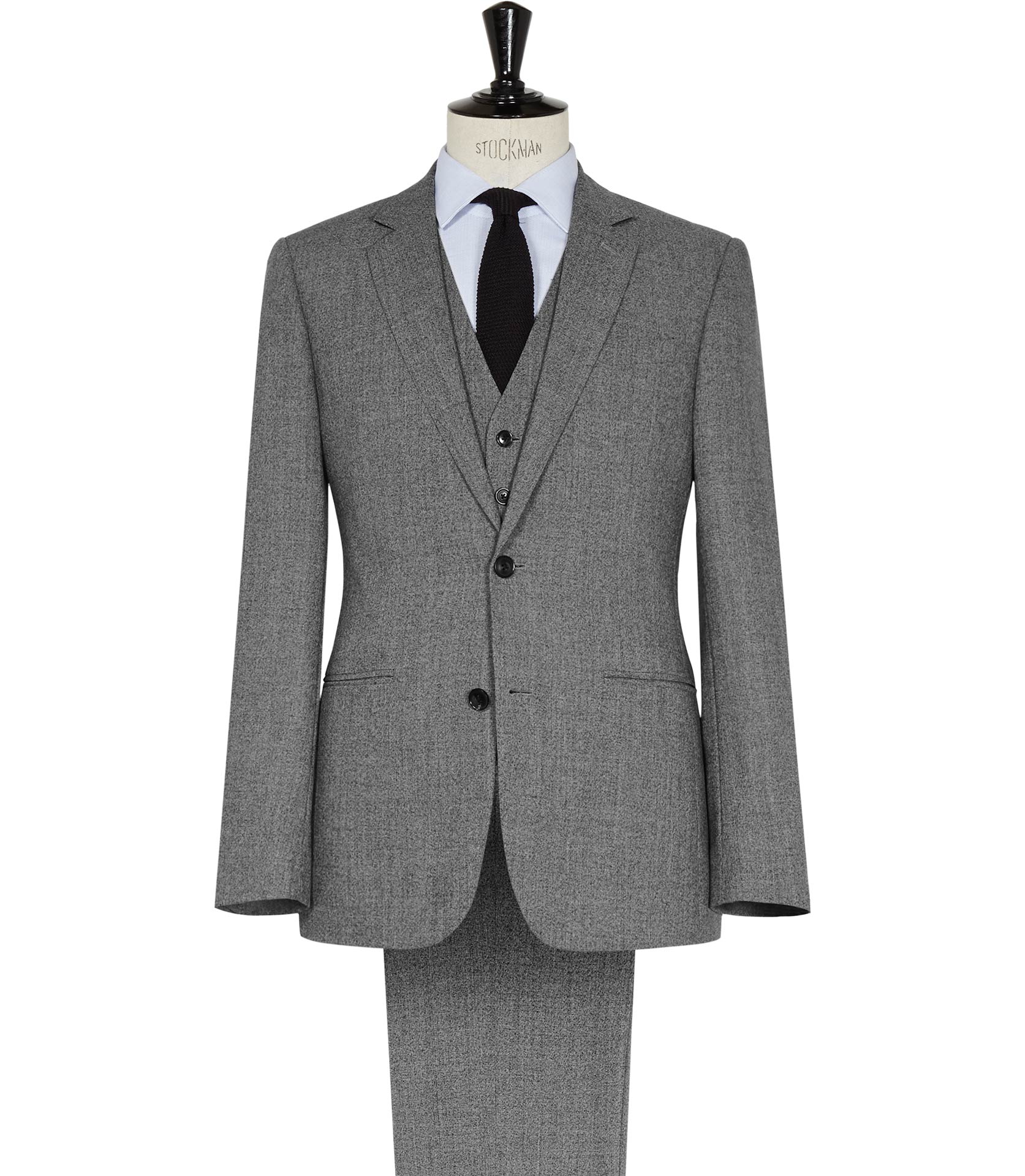 Reiss Steven Three Piece Textured Suit in Gray for Men (GREY) Lyst