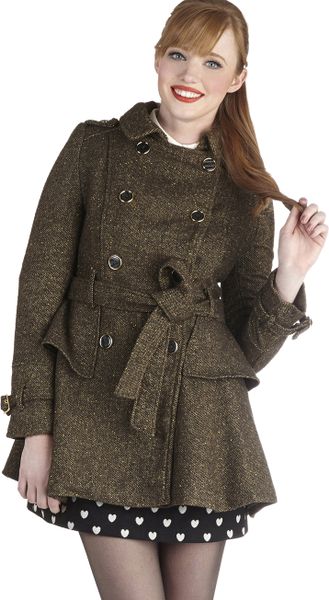 Steve Madden Tarragon To Town Coat in Green | Lyst