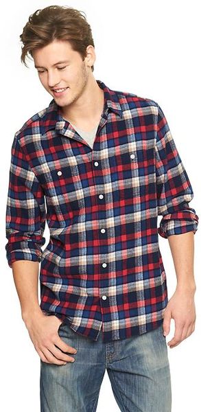 gap plaid flannel shirt