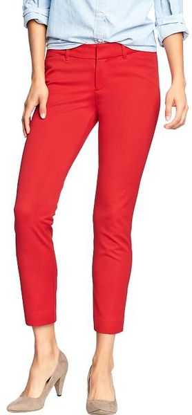 Old Navy The Diva Skinny Ankle Pants in Red (Robbie Red)