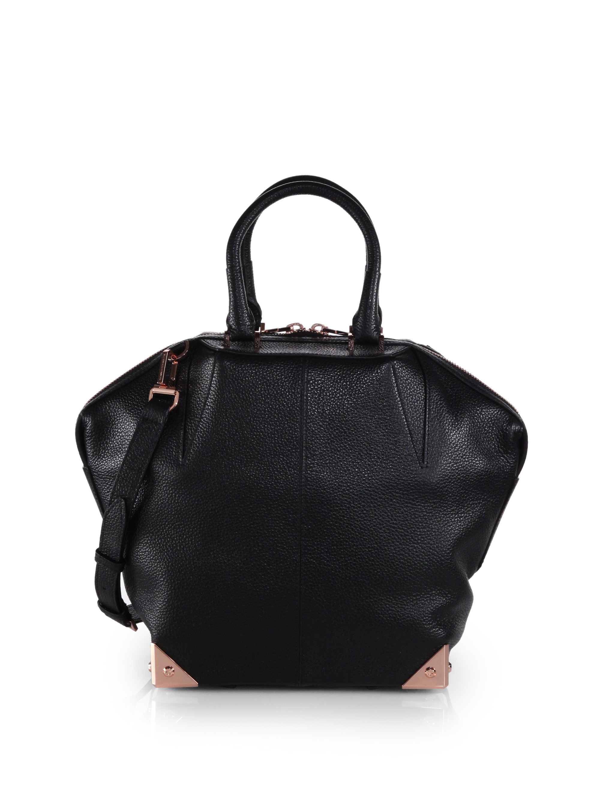 Alexander Wang Emile Small Pebbled-leather Tote In Black 