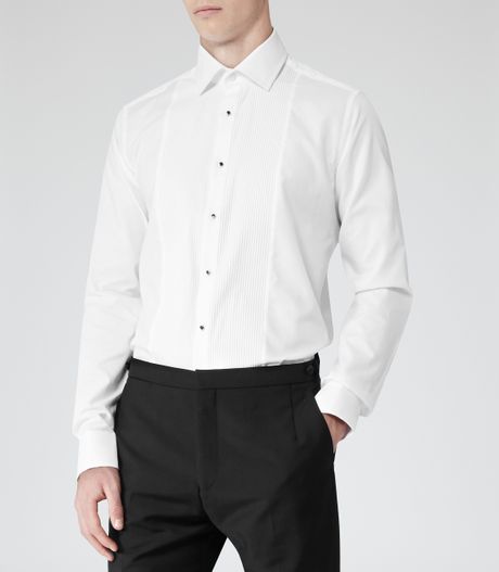 white formal dinner shirt