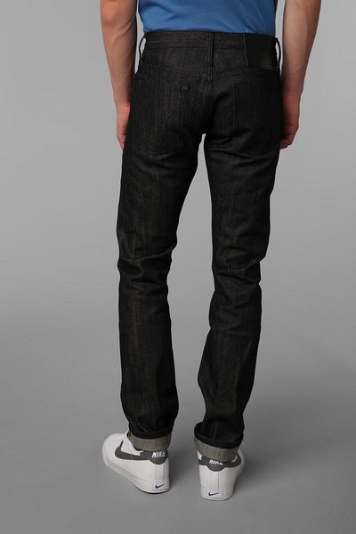 Urban Outfitters Unbranded Tapered Black Selvedge Jean in Black for ...