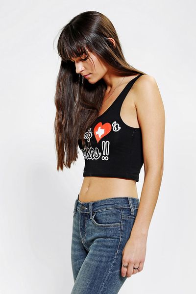 Urban Outfitters Out From Under Love Texas Bra Top in Black (BLACK ...