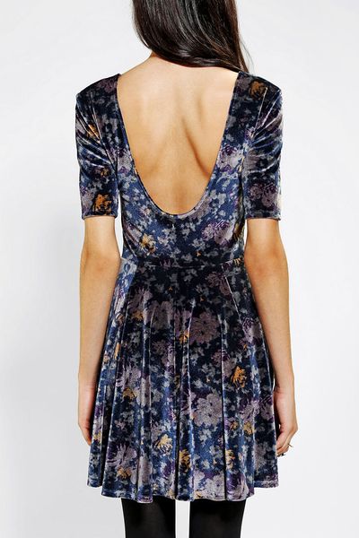 urban outfitters velvet dress