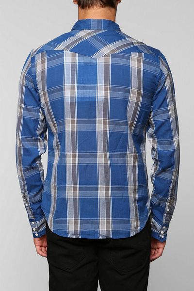 Urban Outfitters Salt Valley Pacific Western Shirt in Blue for Men