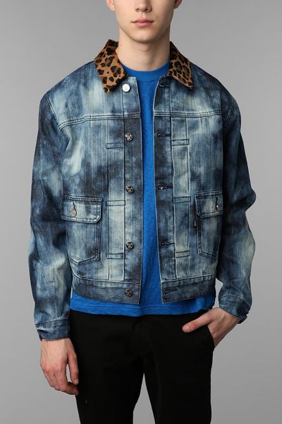 Urban Outfitters Black Apple Spreewell Denim Jacket in Blue for Men ...