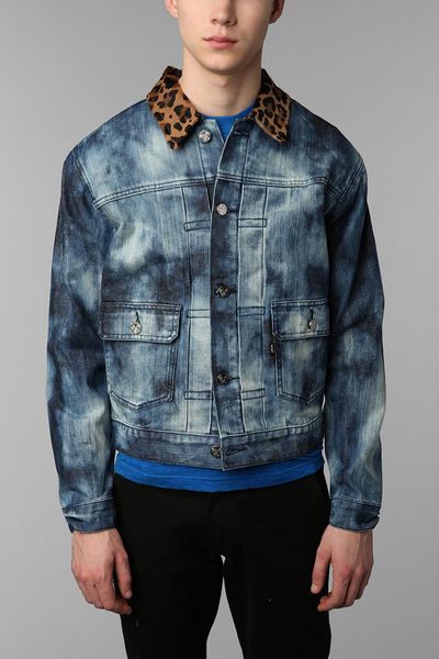 Urban Outfitters Black Apple Spreewell Denim Jacket in Blue for Men ...
