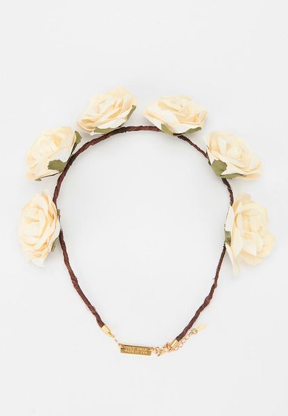 flower in  Headwrap Gaia  Crown Urban Outfitters Flower (IVORY White urban crown Cult Lana