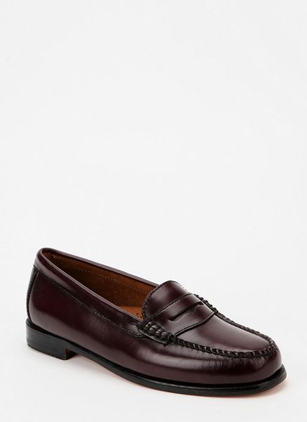 Urban Outfitters Bass Wayfarer Penny Loafer in Red (MAROON) | Lyst