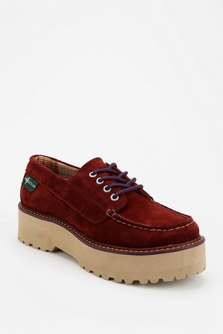 Urban Outfitters Eastland X Uo Platform Deck Shoe in Red (MAROON ...