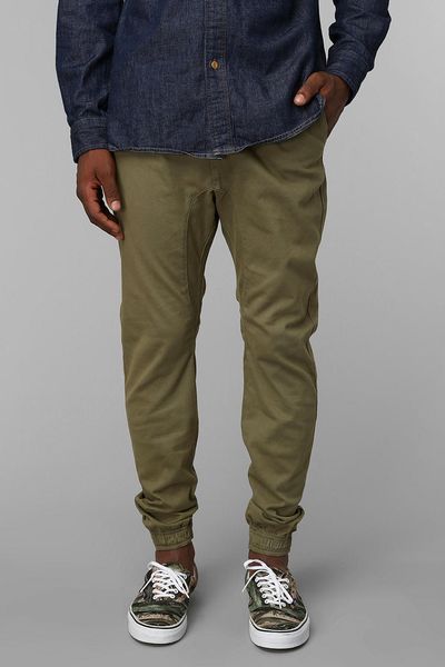 Urban Outfitters Zanerobe Sure Shot Fawn Chino Jogger Pant in Green ...
