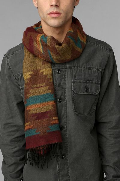 Urban Outfitters Tucson Blanket Scarf in Multicolor for Men (ORANGE ...
