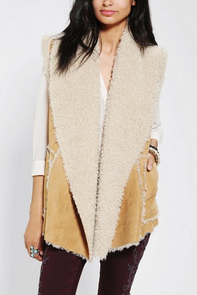 Urban Outfitters Obey Desert Sherpa Vest in Khaki (TAN) - Lyst