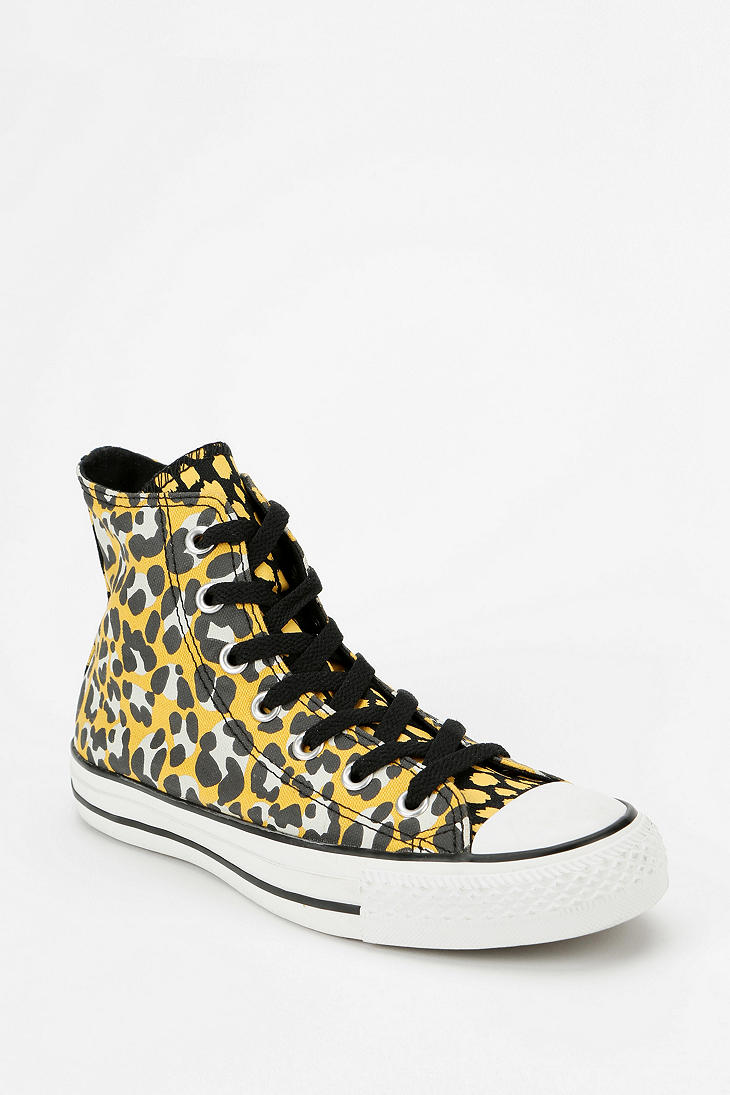 Urban Outfitters All Star Cheetah Print Womens Hightop Sneaker in ...