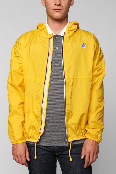 Urban Outfitters Kway Claude Windbreaker Jacket in Yellow for Men ...