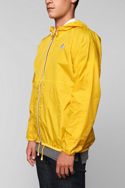 Urban Outfitters Kway Claude Windbreaker Jacket in Yellow for Men ...