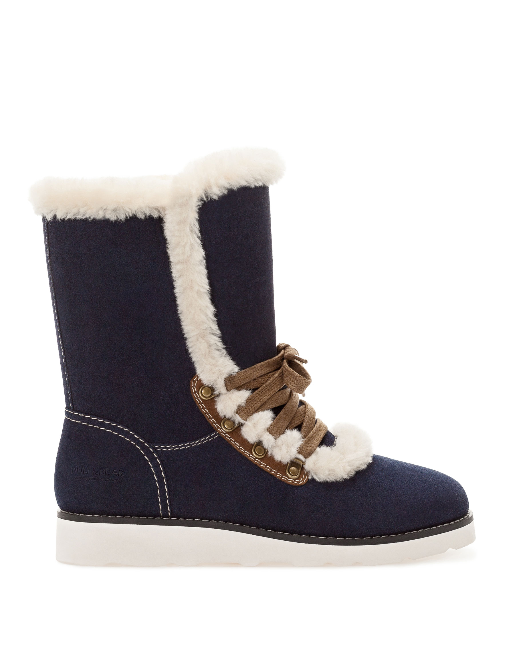 pull and bear platform ankle boots