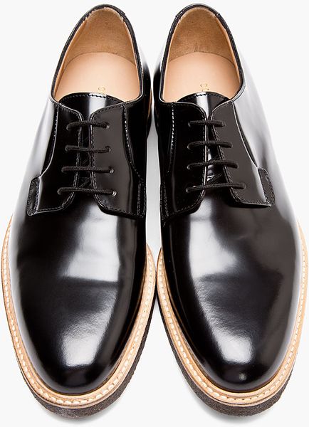mens black leather creepers
