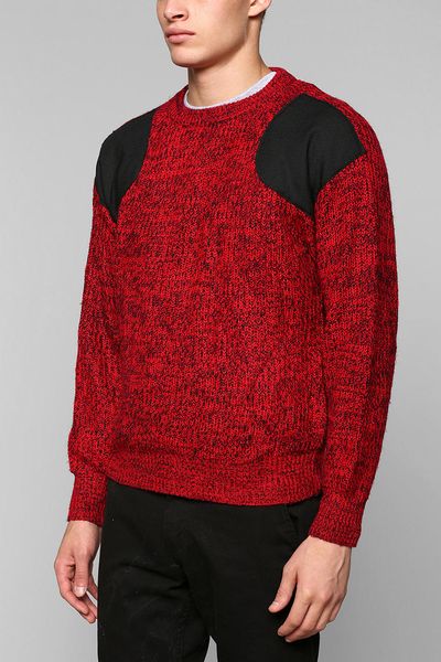 Urban Outfitters Urban Renewal Remade Army Sweater in Red (BRIGHTS ...