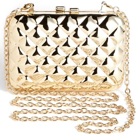 gold quilted handbag